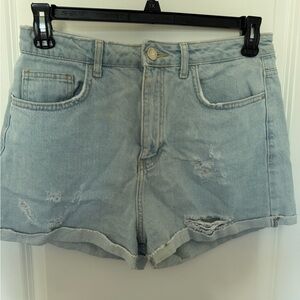 Forever 21 Light Wash Denim Shorts